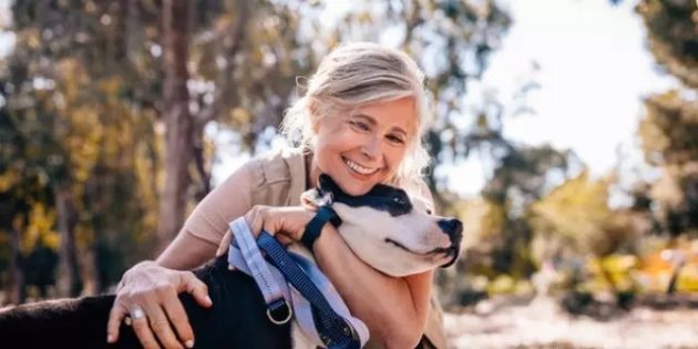 Woman and Dog